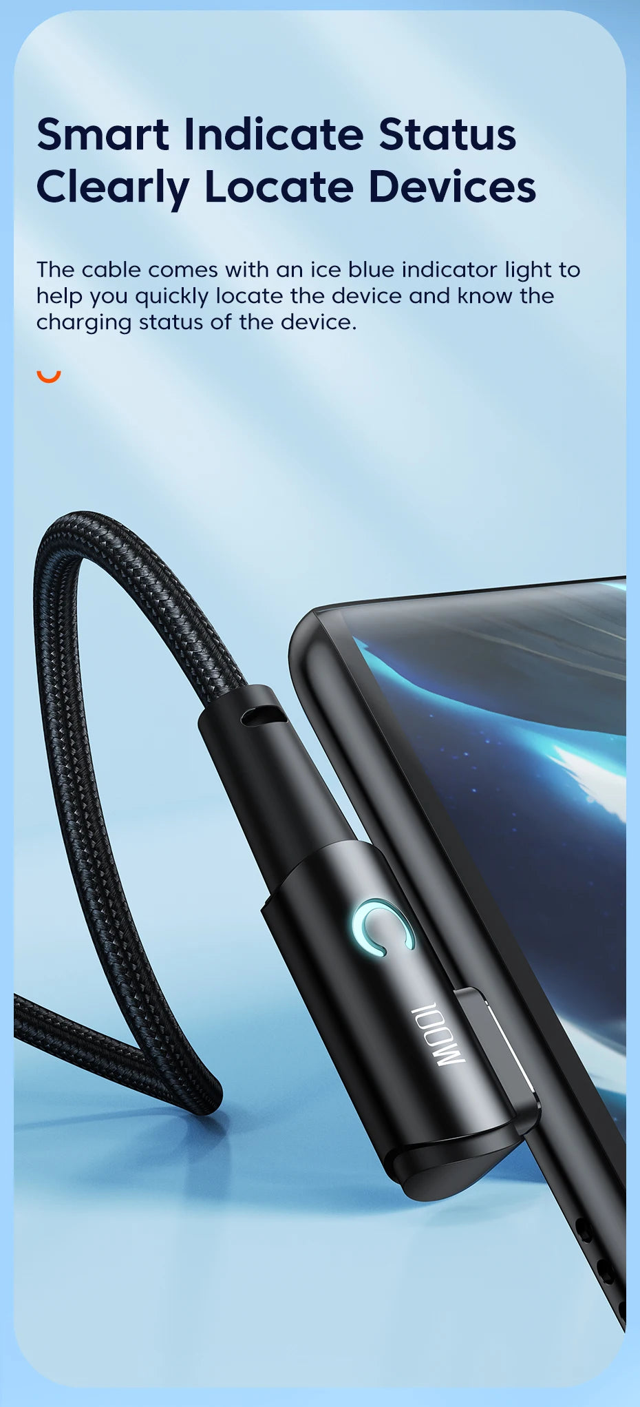 كابل Toocki 6A USB C بزاوية 90 درجة لشحن سريع 100 واط لهاتف OPPO وHonor وHuawei وOneplus وRealme وسلك بيانات الشاحن