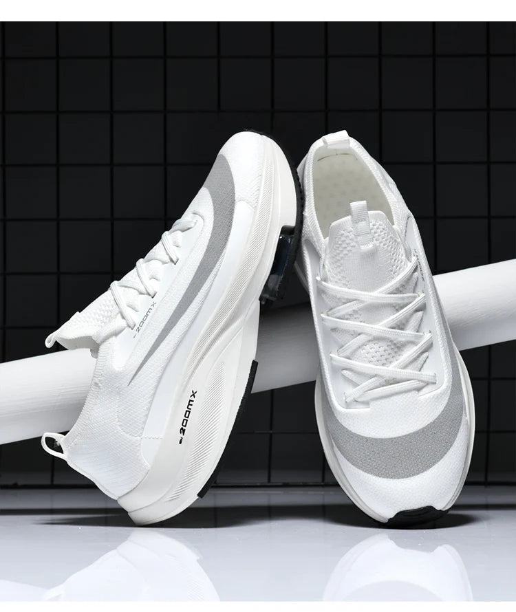 Outdoor Marathon Couple Sneaker Height Increasing Running Shoes for Men Original Soft Walking Tenis Boys Girls Sport Footwear 46
