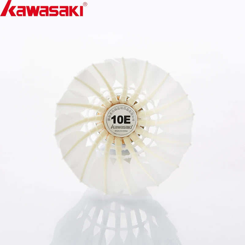 Kawasaki Badminton Shuttlecock King 10E Goose Feather Shuttlecock Training Sports Speed 76 77 Badminton Ball