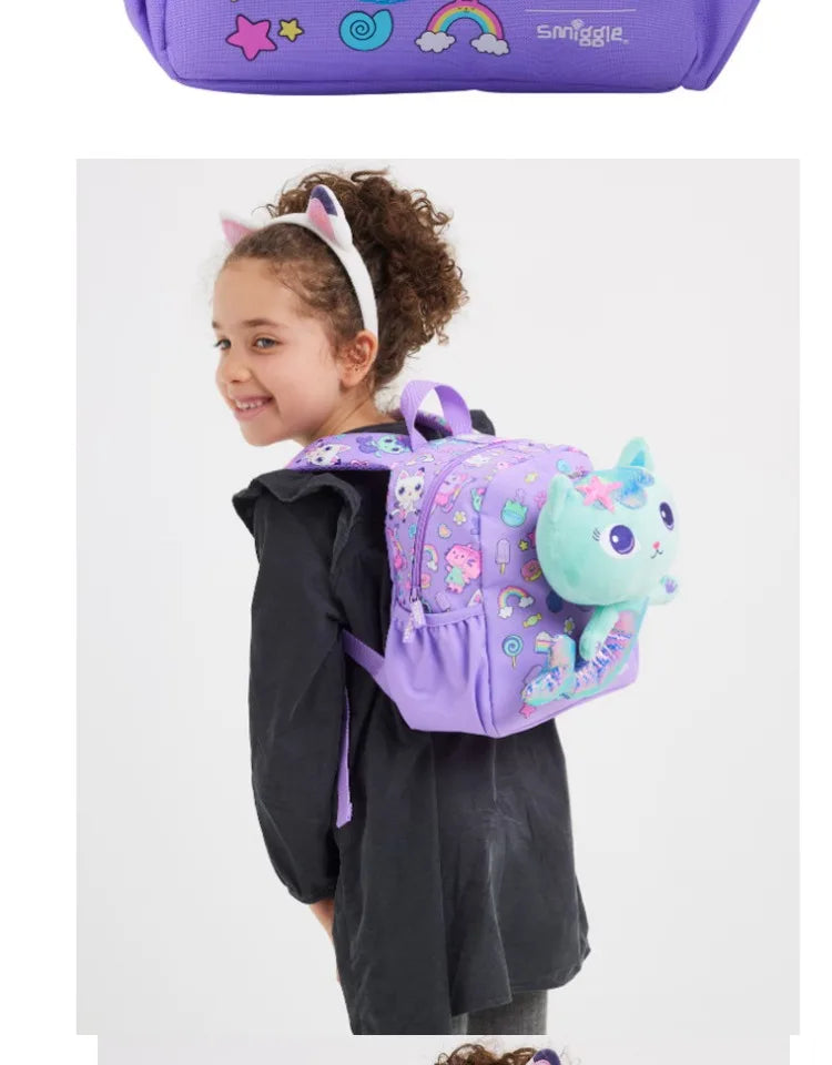 Genuine Australia Smiggle Backpack Gabby'S Dollhouse School Bag Cartoon Series Anime Backpack Student Gift Separate Purchases