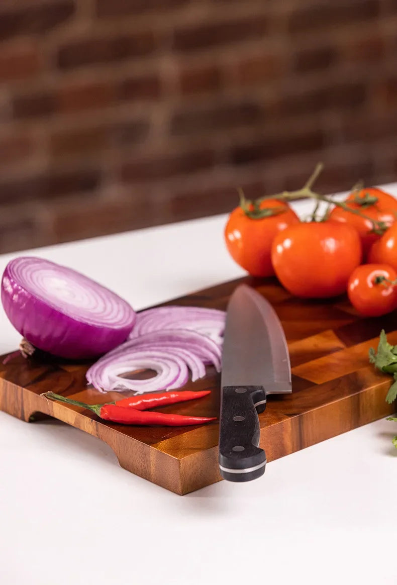 Cutting Board Double-sided Using Premium Acacia Wood Splicing Chopping Board Drain Water And Damp-proof Kitchen Tools