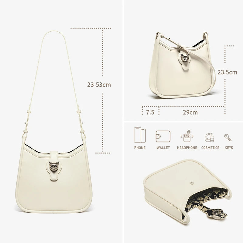 2025 CAT LUXURY BRAND NEW WOMEN'S SHOULDER BAG TRENDING RETRO STYLE VINTAGE CROSSBODY PURSE UNISEX MESSENGER BAGS