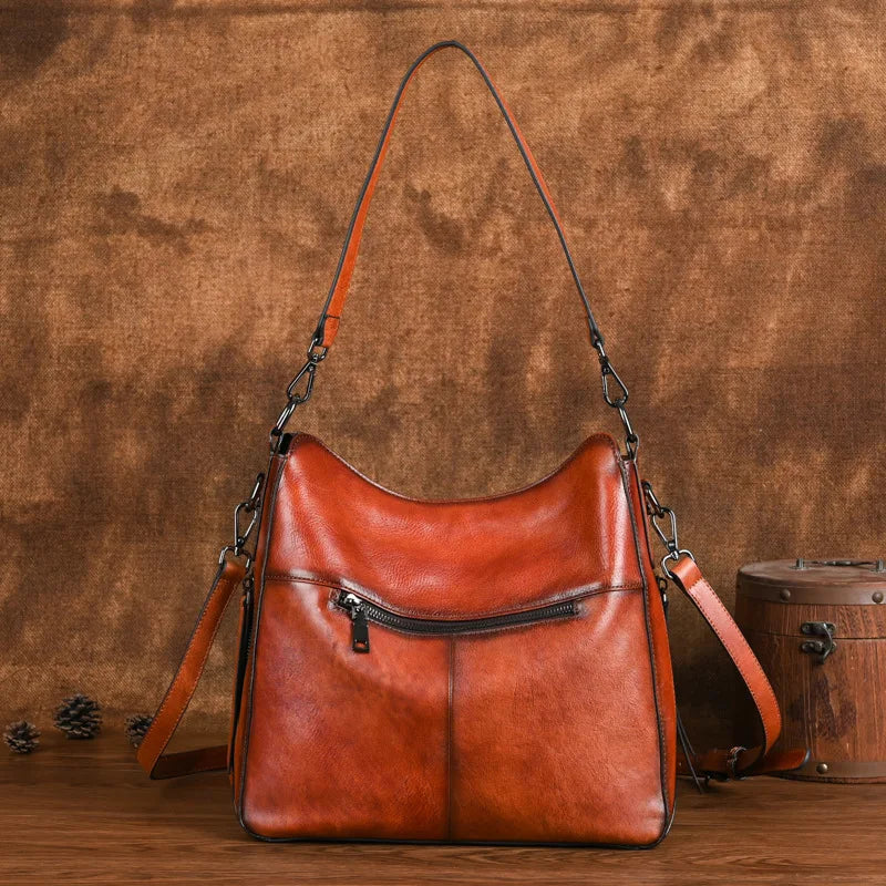 MOTAORA Vintage Cowhide Woman Shoulder Bag For Women's Luxury Large Capacity Handbag Soft Genuine Leather Crossbody Bags New