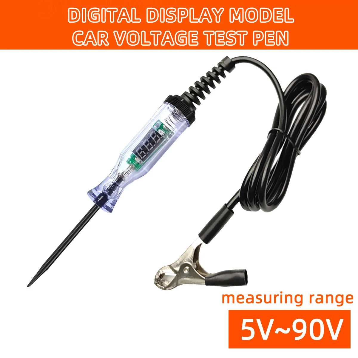 1pc Voltage Circuit Test Pen 6v 12v 24v 48v Automotive Spring Wire Diagnostic Probe Test Pen Measuring Pen Repair Tool