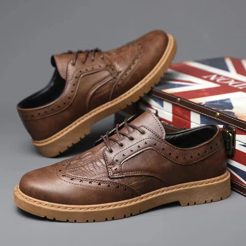 British Style Men Shoes Quality Comfortable Social Dress Shoe Chaussure Hommes