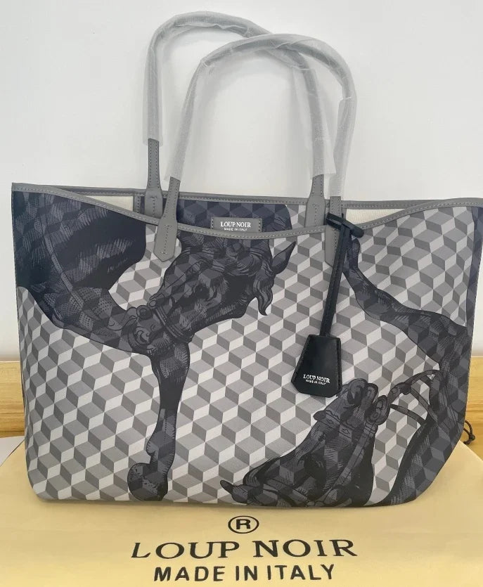 LOUP NOIR New Tote Bag for Women Famous Brands Bag Large Capacity Shoulder Women Bags LOUP NOIR Bag High Quality Casual Totes