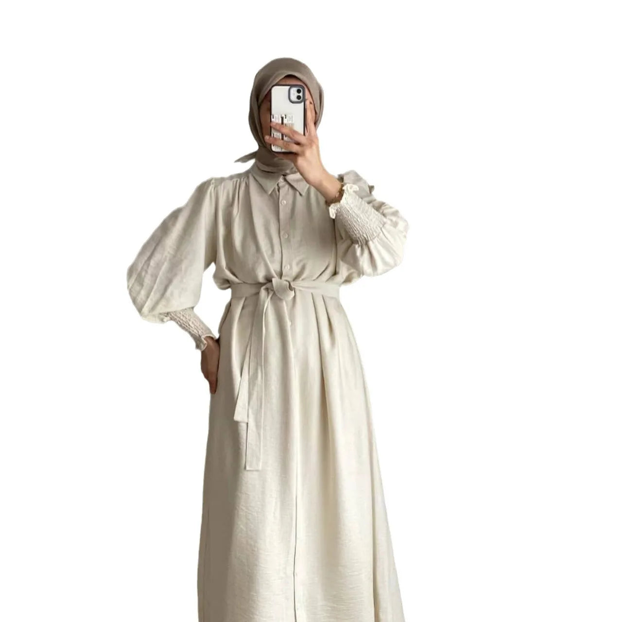 Abayas for Women Dubai Dresses Single Breasted Lace Up Jalabiya Arab Long Robe Ramadan Morocco Eid Muslim Kaftan Islam Vestidos