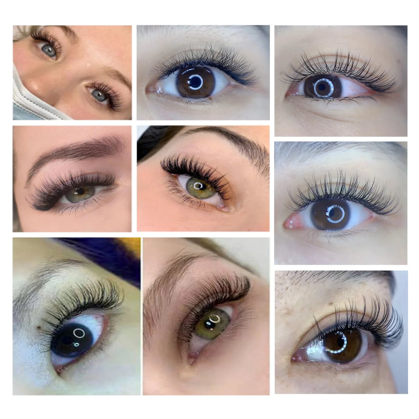 NAGARAKU Individual Lashes Premium Classic Eyelash Extension Black Matte Natural Soft
