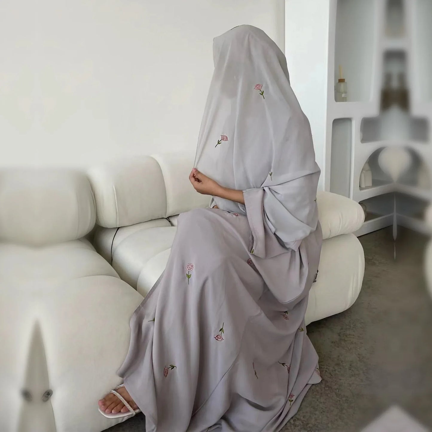 Open Kimono Chiffon Black Abaya for Women Dress Turkey Eid Ramadan Kaftan Muslim Cardigan Coat Islam Clothing Jalabiya Arab Robe