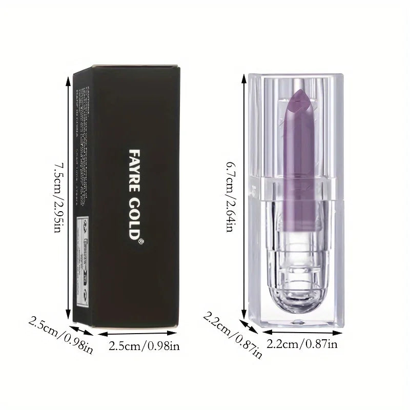 Matte Purple Lip Gloss Moisturizing Matte Glamor Non-stick Cup High Pigmented Lipsticks For Cosplay Party Makeup Cosmetics