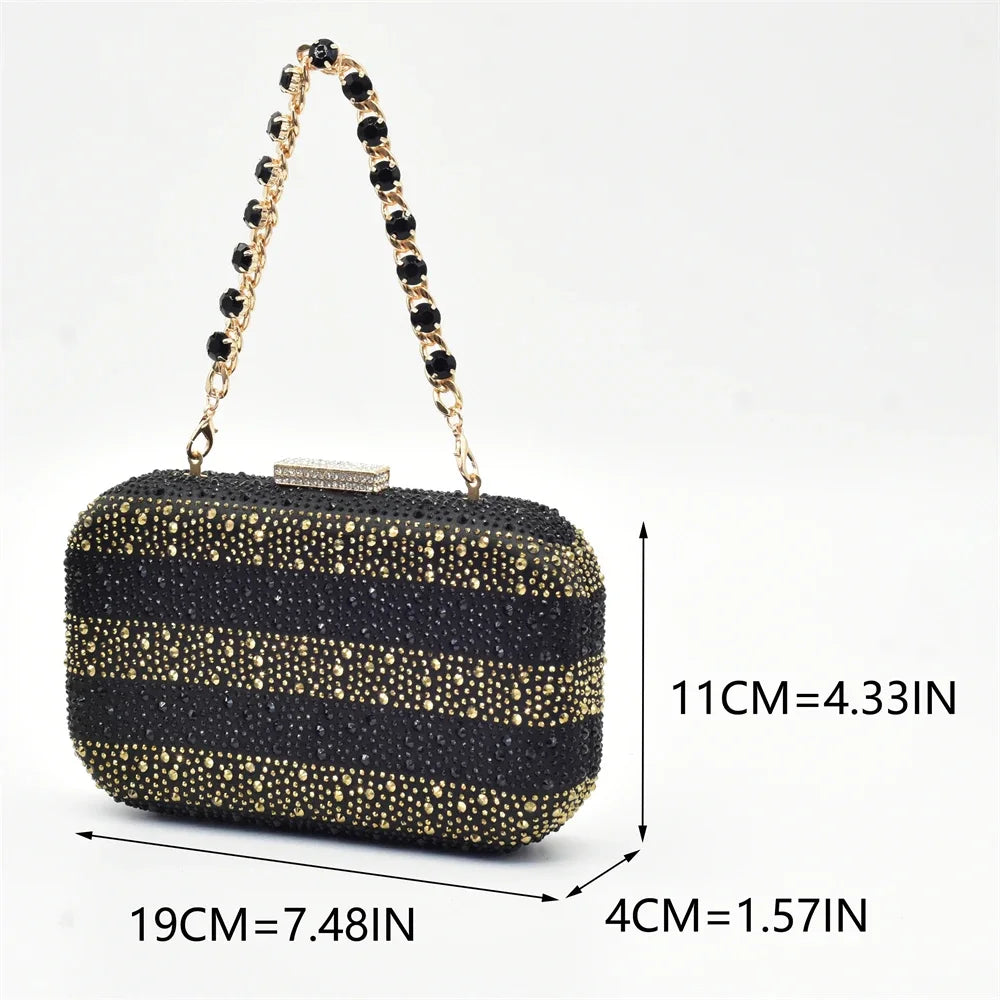 African Shoe and Bags Set for Wedding Women Shoes and Bags To Match Set with Rhinestone Italy Lady Pumps Women Shoes Luxury