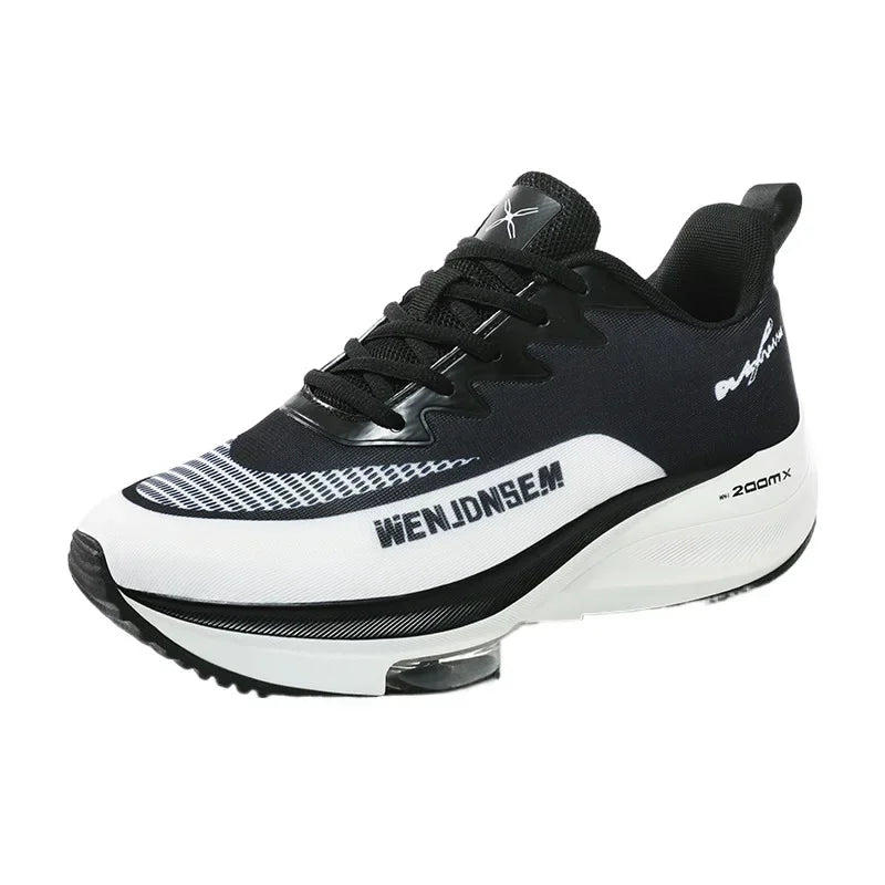 Men's Breathable Sports Shoes Summer Collection Mesh Fabric Double Air Cushion Running Shoes Korean Style The New