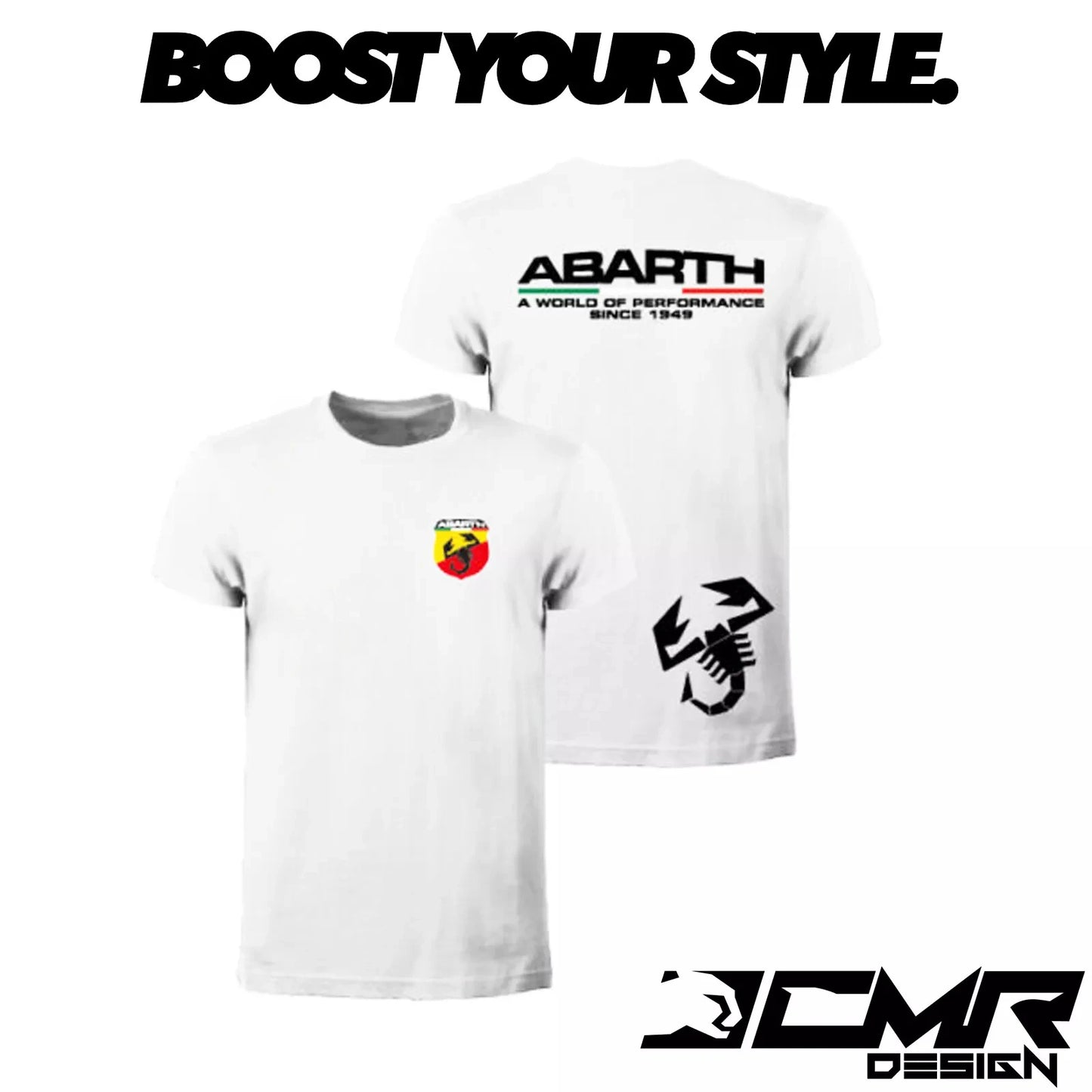 T-Shirt ABARTH Maglietta Logo Scorpione Maniche Corte Cotone Tshirt Leggera Uomo High-end Luxury Is for Both Men and Women Top