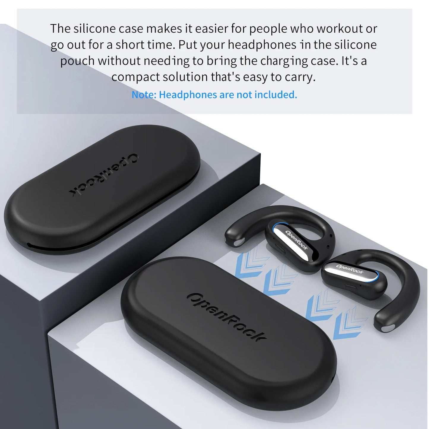 Oneodio Silicone Earphone Cases For OpenRock Pro Case Cover Headphone Accessories Soft Protective Box Bag