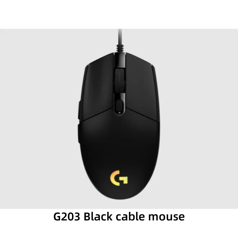 Logitech G203 wired mechanical gaming mouse csgo eat chicken press gun game peripheral RGB lighting