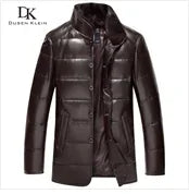 Brand leather jackets formen Genuine Sheepskin coats Crocodile pattern Dusen Klein Fashion leather men coat and jacket J1718