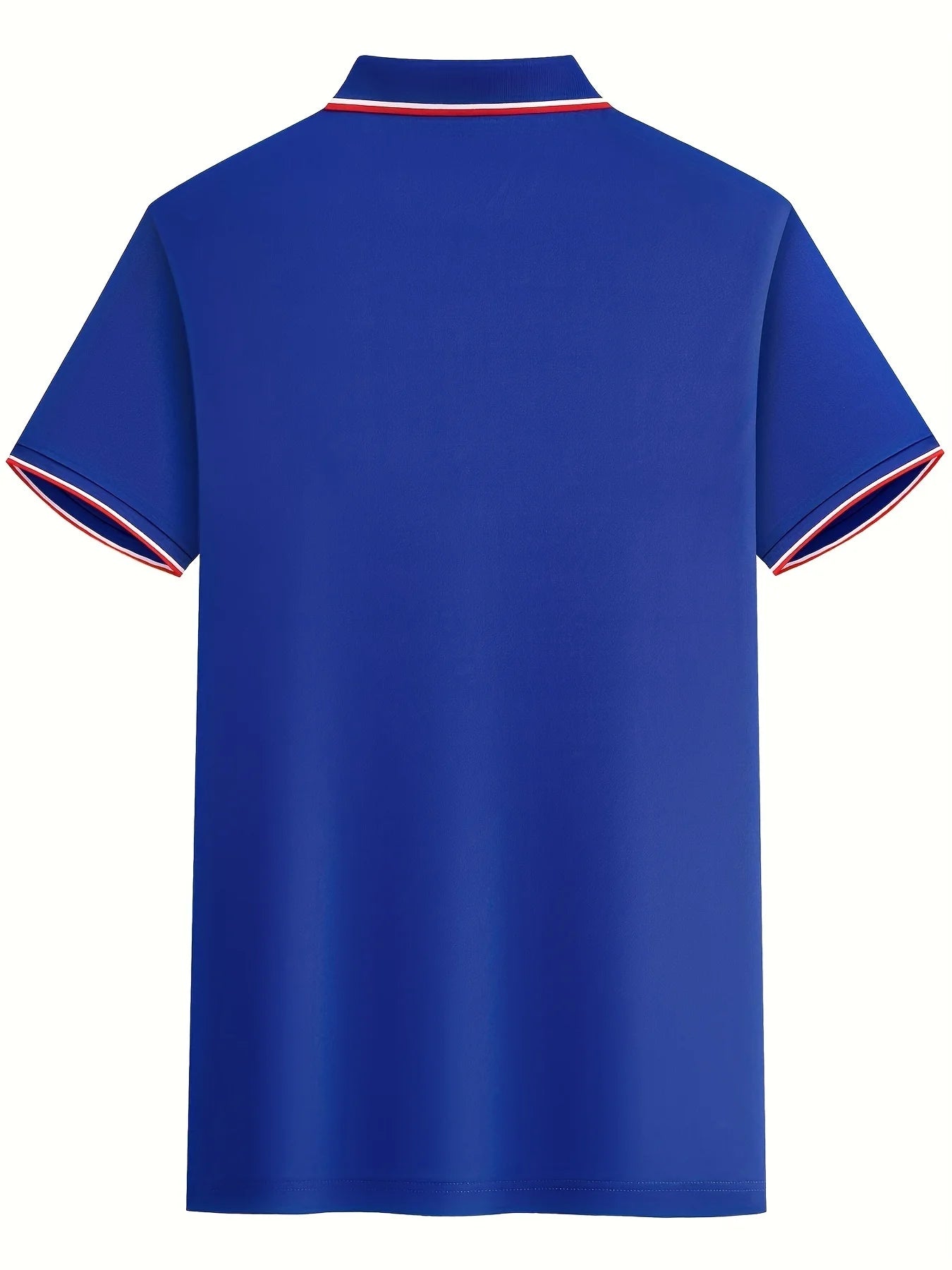 Men’s Summer 100% Cotton Casual Polo Shirt,Loose Fit | Plus Size | Printed Collar | Travel & Everyday Style