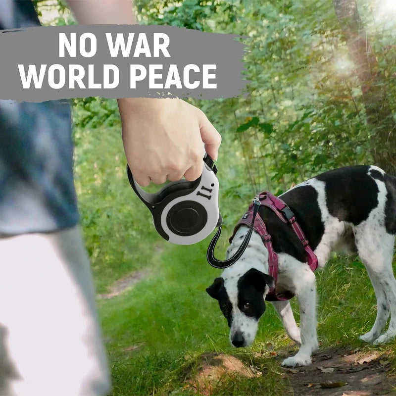 Retractable Dog Leash - 5m Automatic Strong Nylon Lead For Small/Medium Dogs & Cats, Durable Pet Traction Rope Supplies