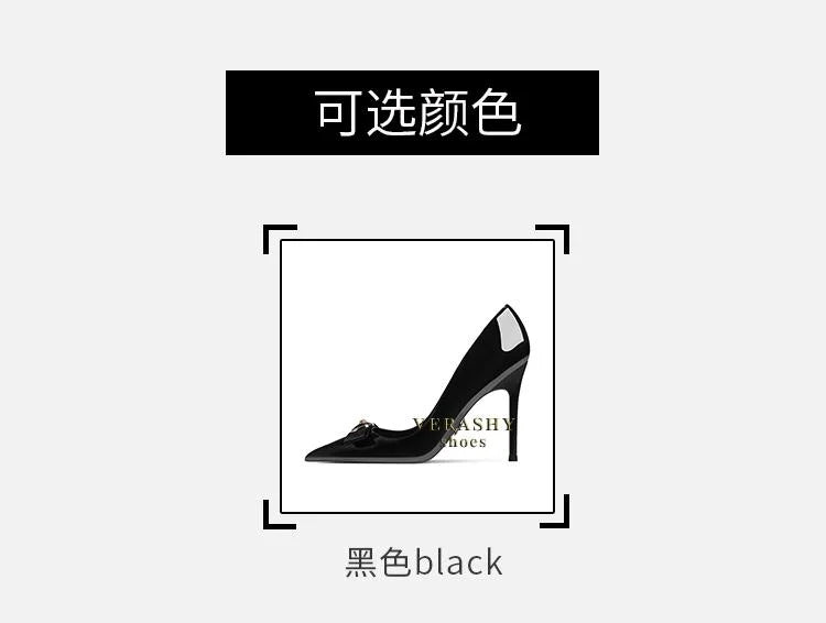 High Heels Women's Thin Heels Pointed French Temperament Bow Light Mouth Single Shoes Women
