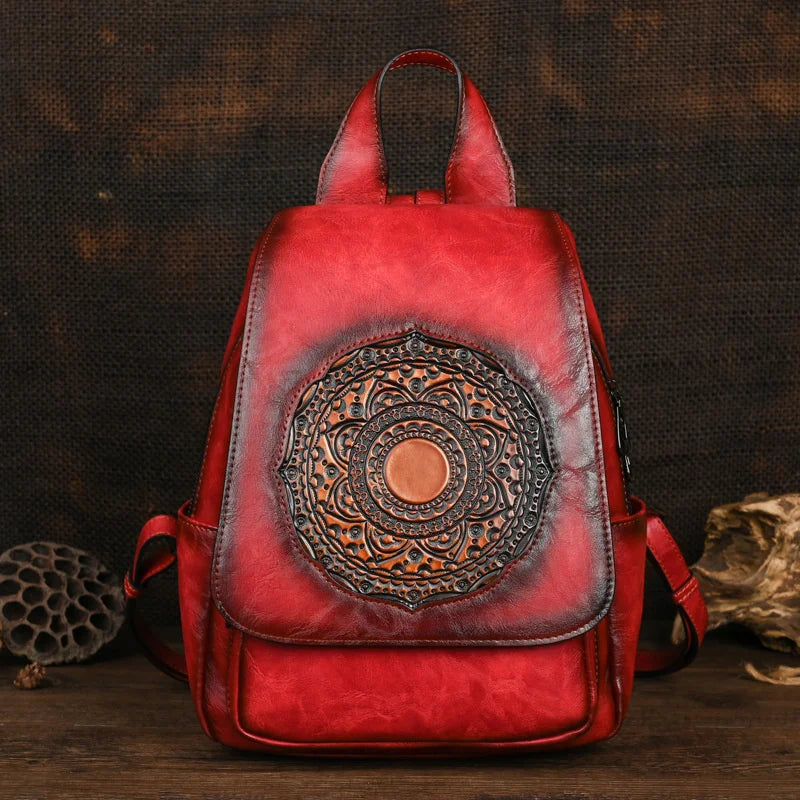 MOTAORA 2025 New Retro Women Bags Designer Leather Luxury Backpack For Woman Large Capacity Bag Women's Stylish Travel Backpacks
