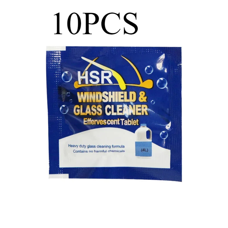 All-Season Windshield Washer Effervescent Tablet (Solid Concentrate) Shellac-Free Formula