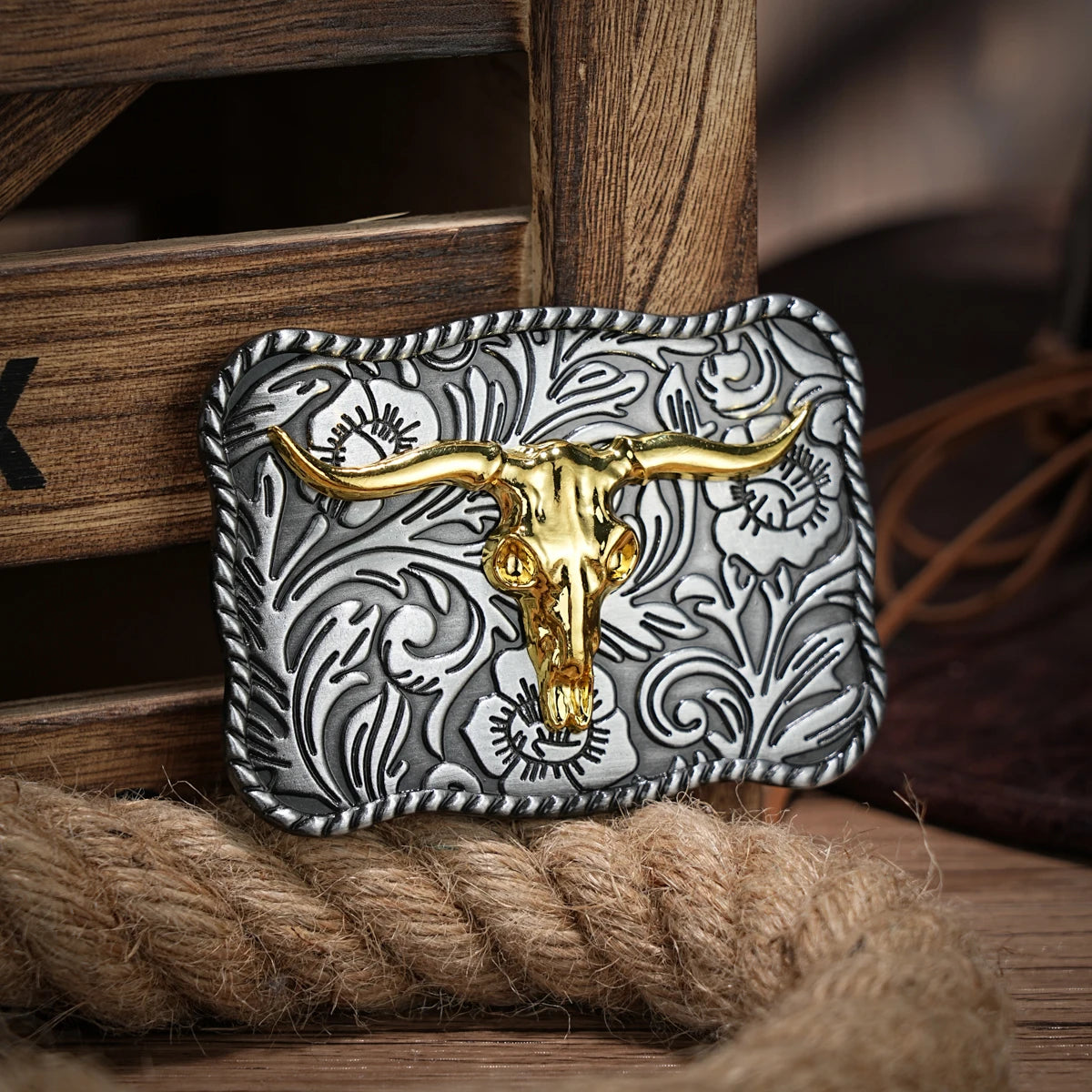 Western Belt Buckle Initial Vintage-Cowboy Rodeo Large Belt Buckle for Men Women