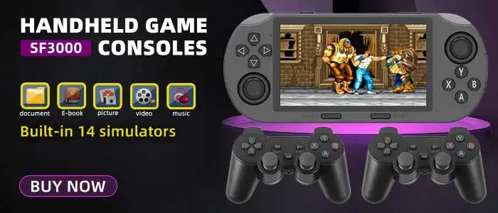 NEW Project X Portable Pocket Video Game Console Retro Handheld 4.3” IPS Screen For PS1 Retro Game Dual Joystick Player