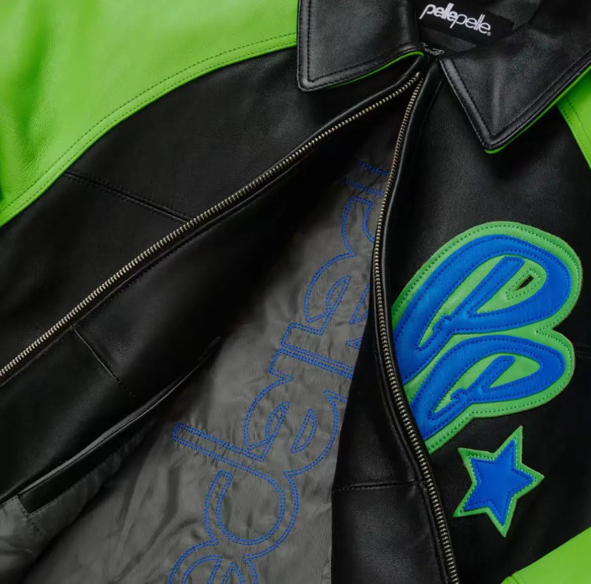 2025 Spring New Classic Soda Club Plush Jacket Europe Imported Lamb Skin Jacket Double Leather Embroidered Men's Leather Coat