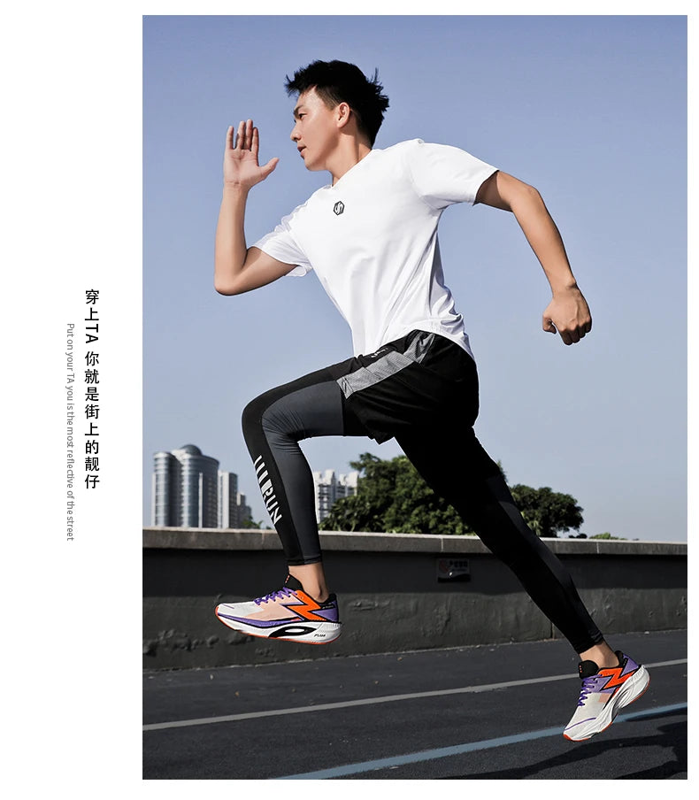 Carbon Plate Marathon Men Sports Running Shoes Air Cushion Lightweight Women Athletic Gym Sneakers Hiking Jogging Footwear