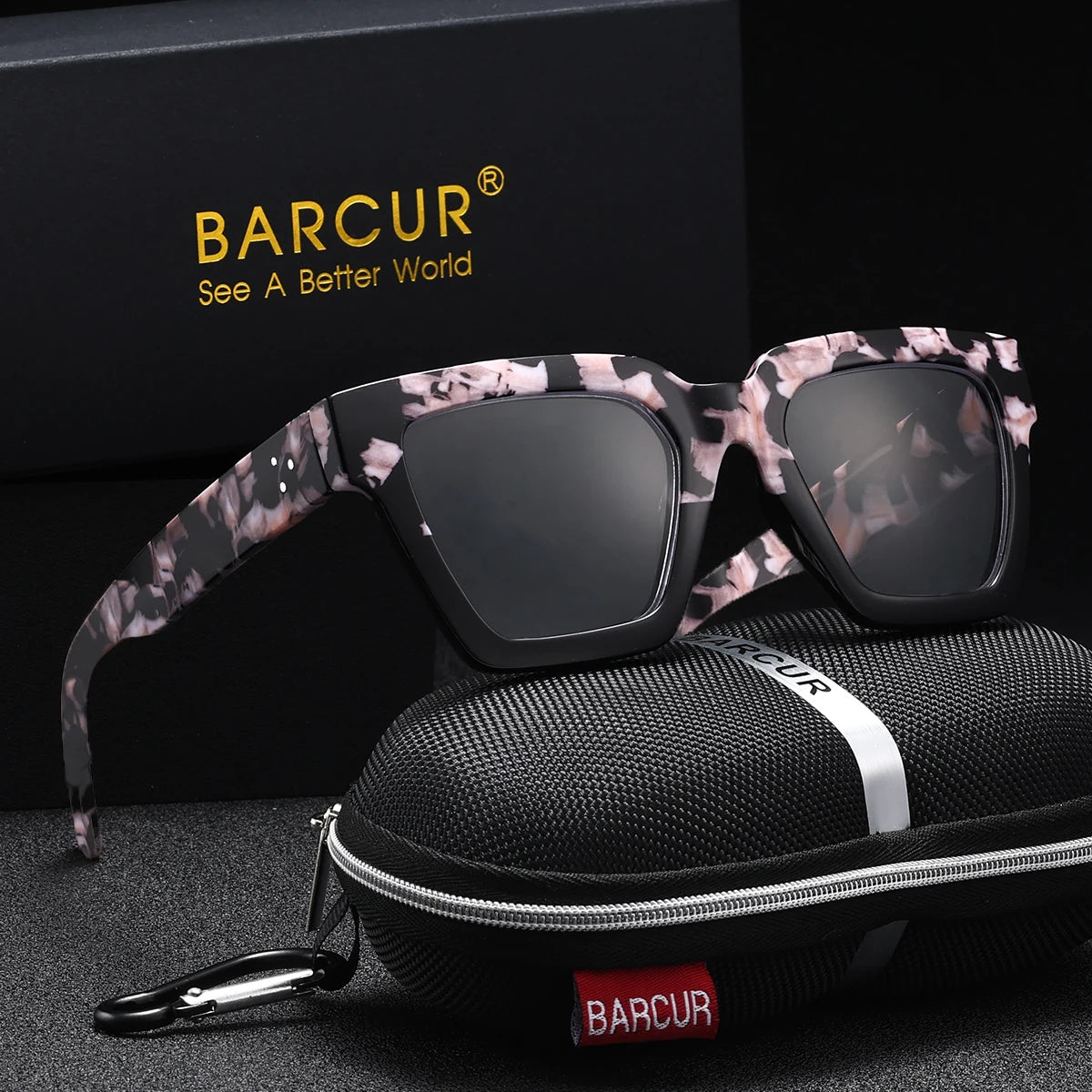 BARCUR Fashion Men and Women Reading Glasses Large PC Square Thick Frame Computer Glasses +1.0 to +3.5 Degree Presbyopia Glasses