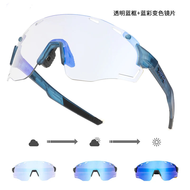 Photochromic Sunglasses Bike for Men Outdoor Driving Eyewear Women MTB Road Bicycle Cycling Glasses UV400 Sports Goggles