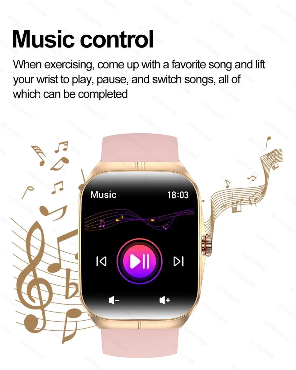 Smartwatch Men Women NFC AMOLED Screen Always Show Time Clock Bluetooth Call IP68 Waterproof Smart Watch Sport Fitness Bracelet