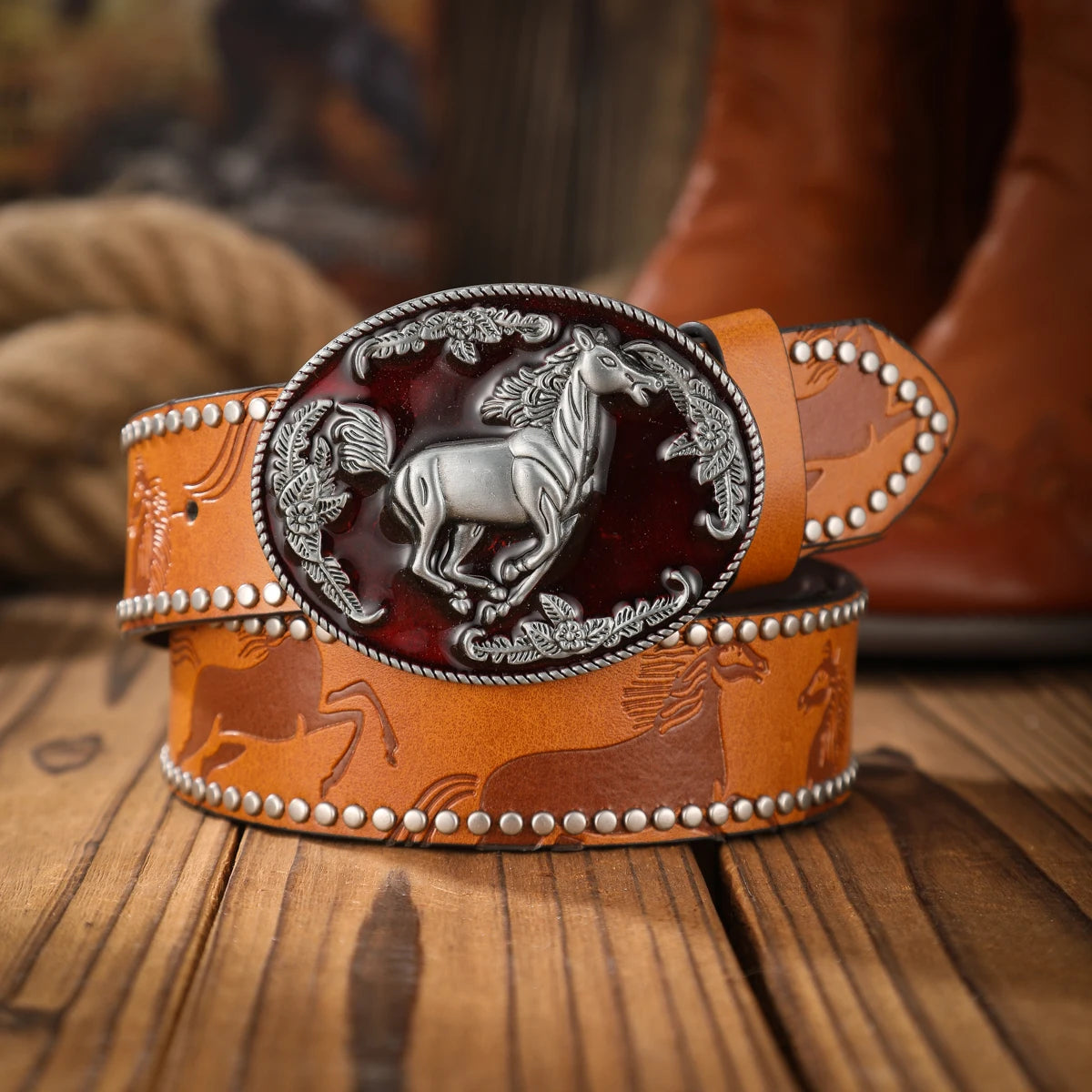 Vintage and fashion collision! PU leather alloy buckle waistband, for both men and women, to create a personalized western style