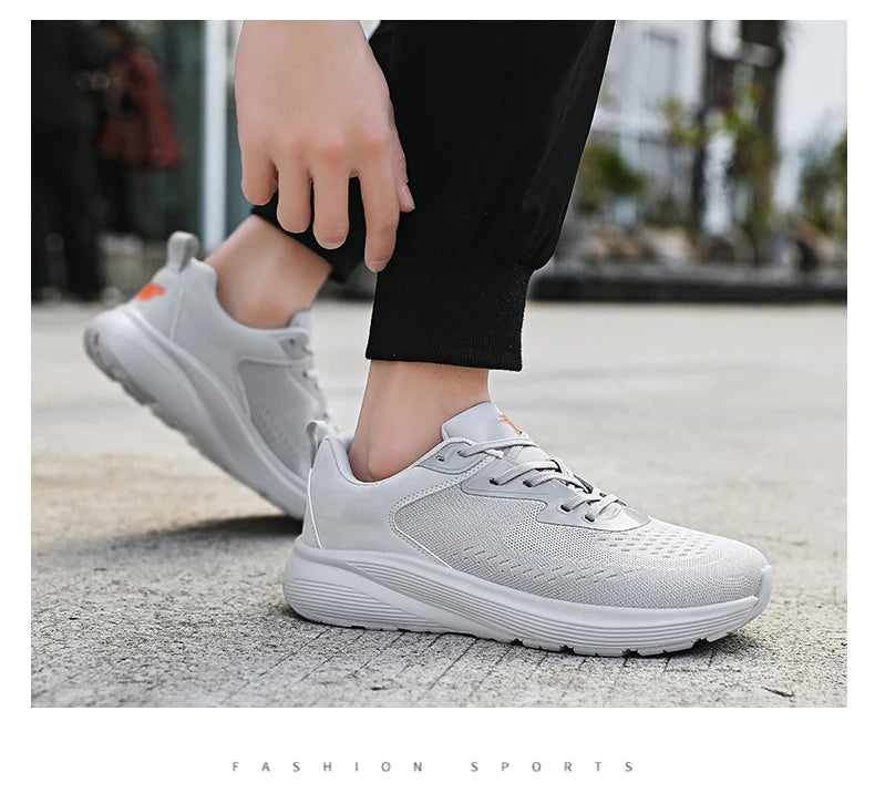 Couples breathable mesh casual sports shoes summer new non-slip outdoor running shoes plus size light men and women's sneakers