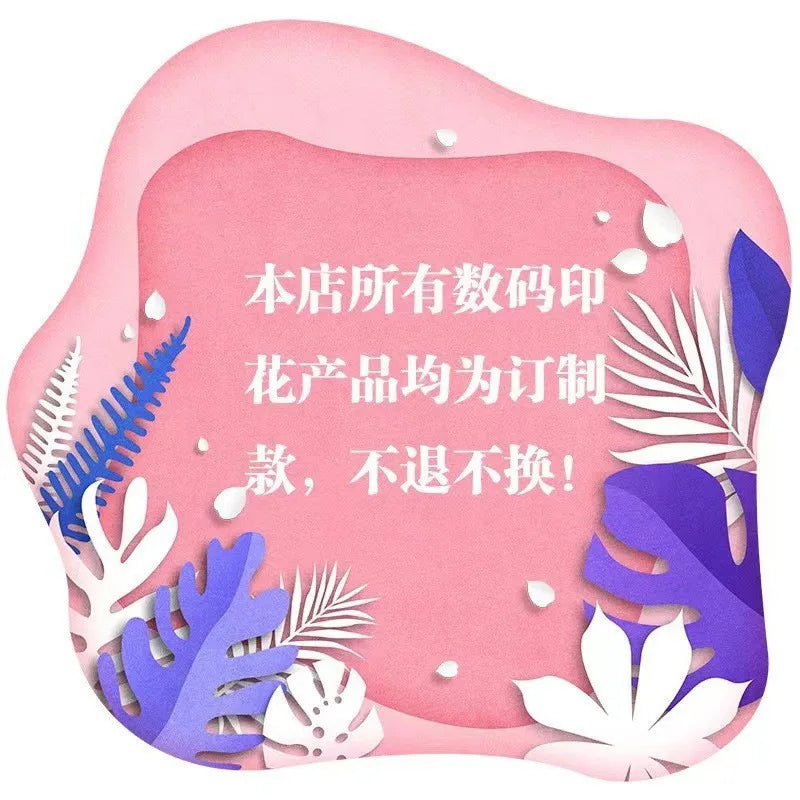 Ladies Beach Pants High Quality Pure Cotton Fabric Blue Fish Graphic Printing Chic Trend Fashion New Loose Wide Leg Trousers