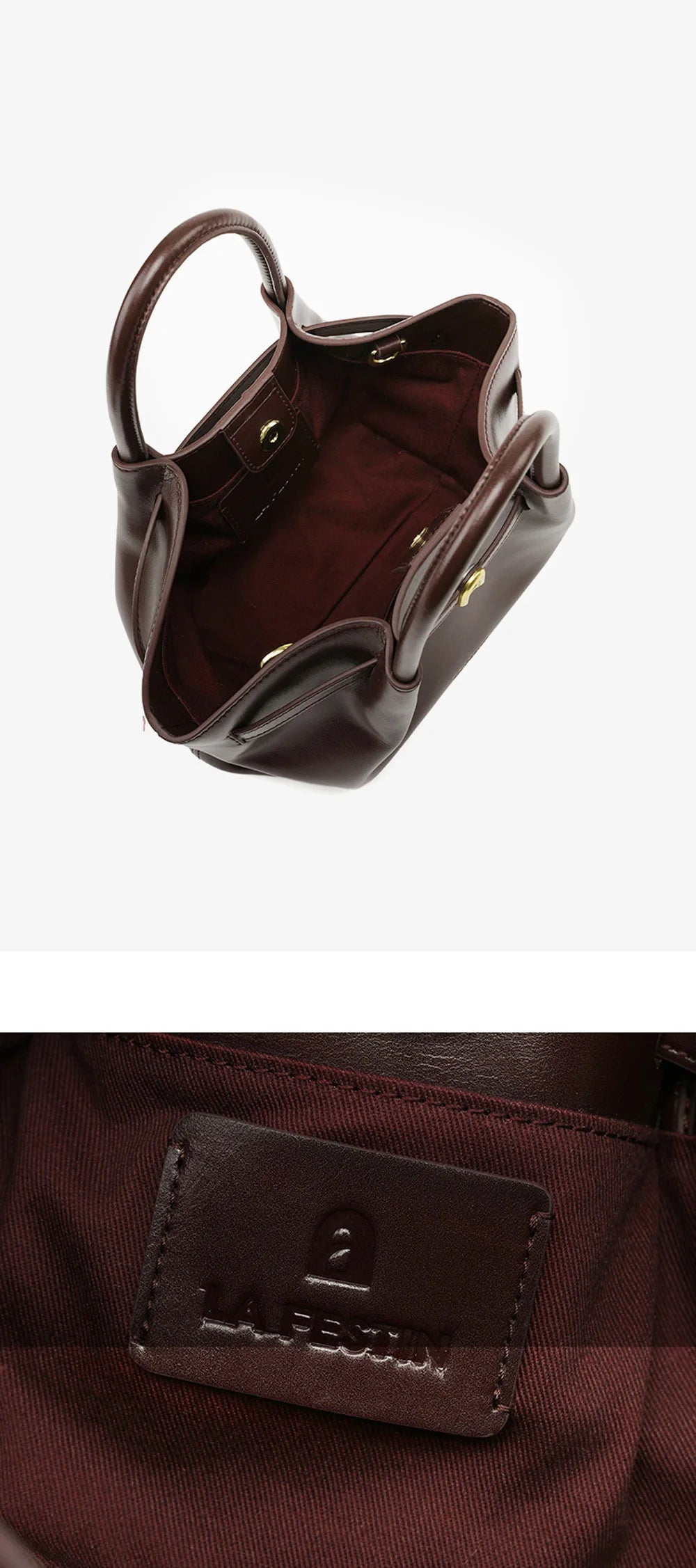 LA FESTIN Leather Bag New Suede Handbag Women's bags Luxury brand Bag Fashion Shoulder Bag Crossbody Bag Bucket Bag small size