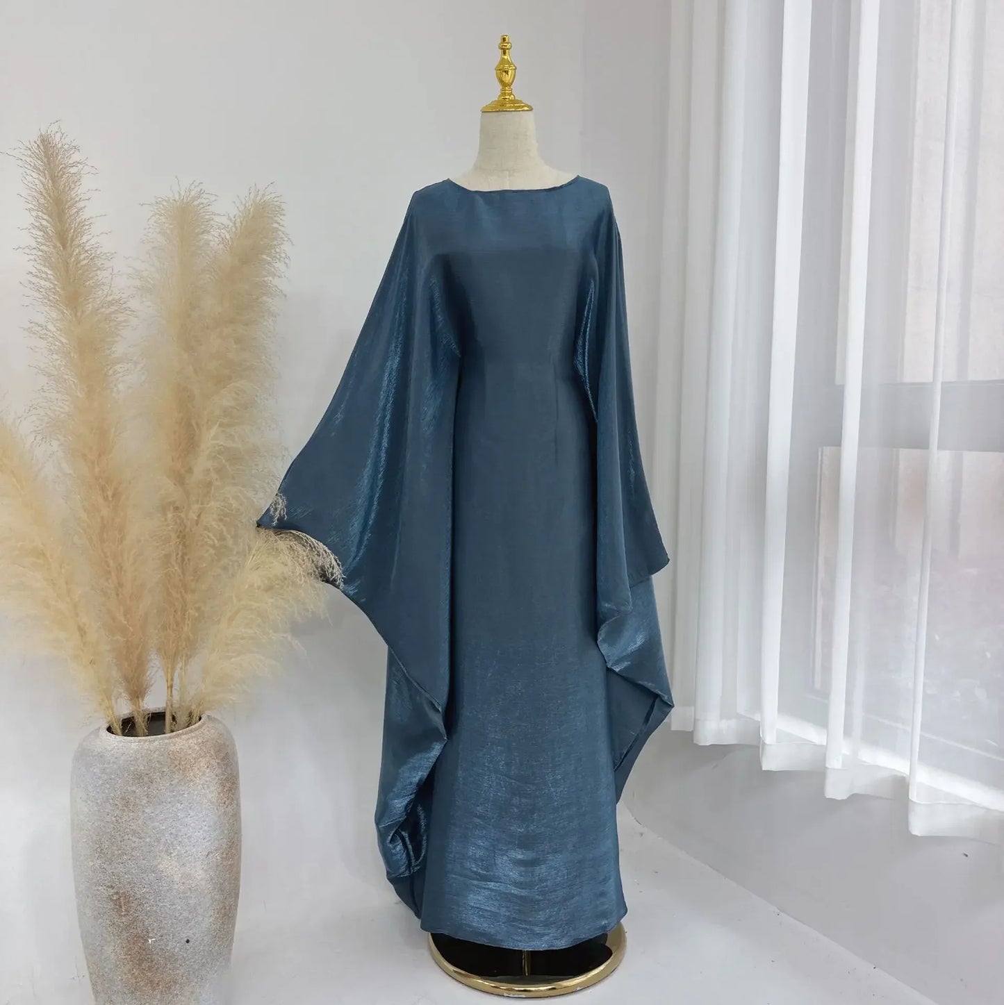 Shiny Butterfly Abaya Inside Belt Muslim Party Long Dress Summer Abayas for Women Dubai Luxury Turkey Islam Clothes Kaftan Robe