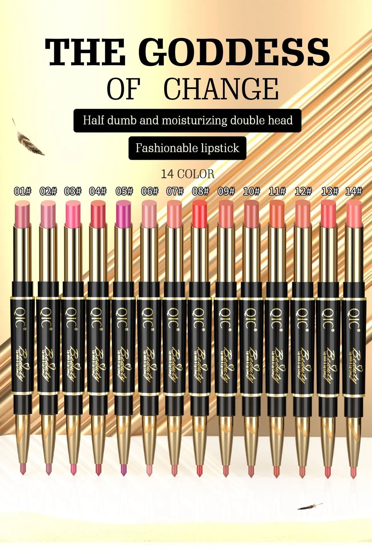 2 IN 1 Lip Liner Waterproof Nude Matte Lipstick Pencil Sexy Red Long Lasting Double Ended Lipliner Makeup Cosmetics For Women
