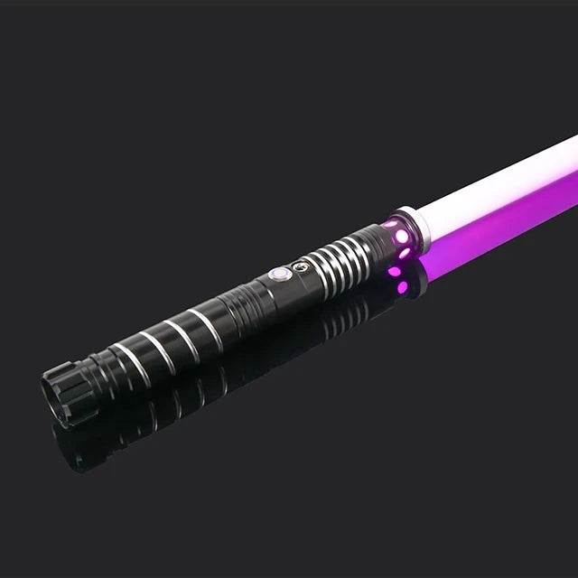 سيف ضوئي معدني RGB، مبارزة، تأرجح سلس، سيف ليزر، Sabre De Luz، 16 لونًا متغيرًا، 16 صوتًا، سلاح FOC Rave، لعبة وامضة
