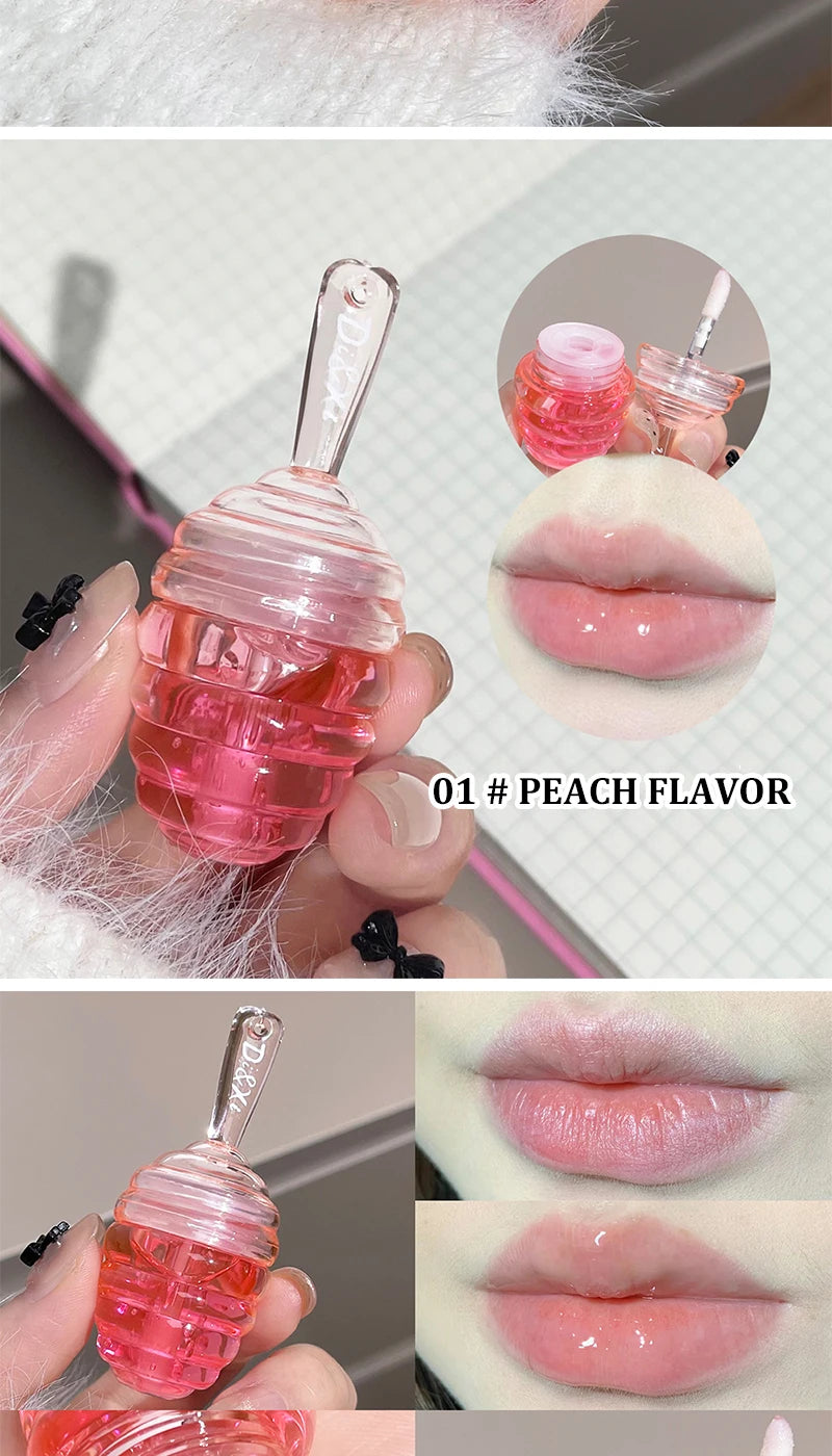 Honeypot lip oil set box Moisturizing hydrating layer mist lipstick all match lip moisturizing lip toot lip gloss parity