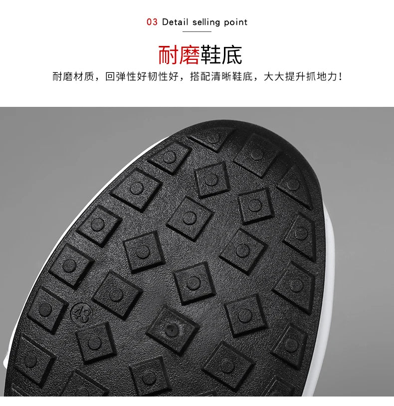 Luxury Men's Sneakers High Quality Leather Casual Shoes for Men Fashion All-match Sport Shoes Platform Comfor Men Running Shoes