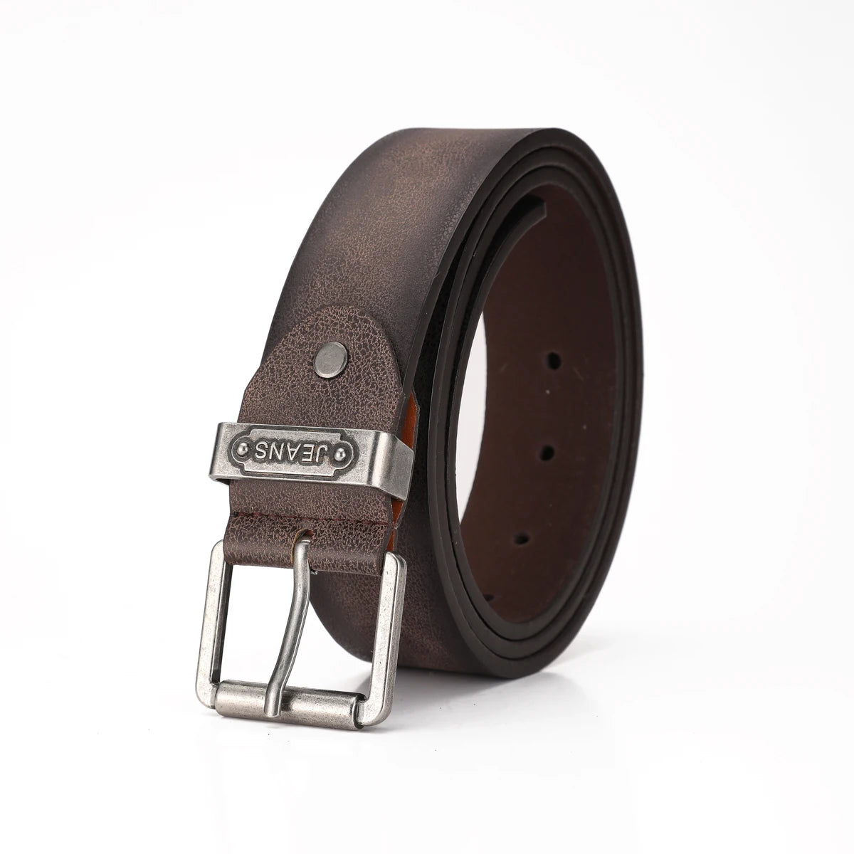 A Western-style PU leather belt for both men and women, a classic and casual retro belt