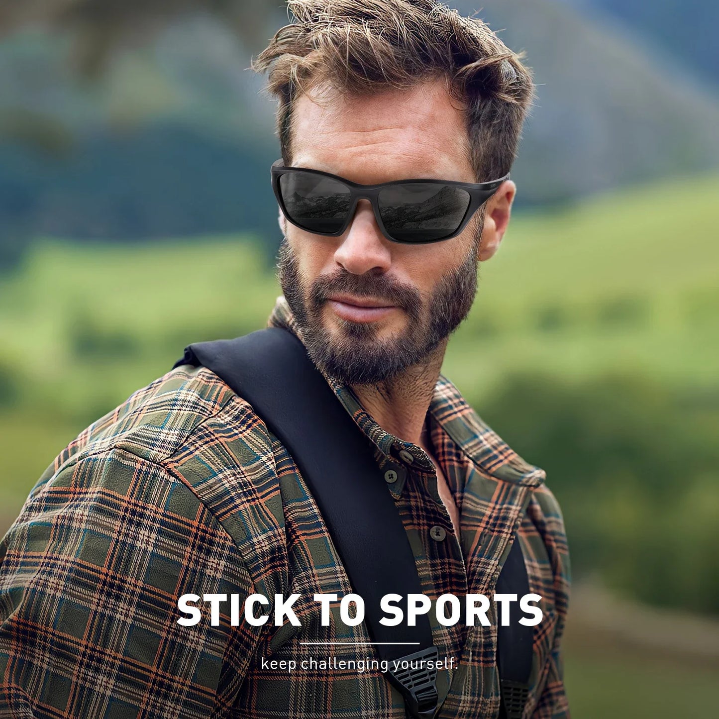 SCVCN New Outdoor Polarized Fishing Sunglasses Man Bike Cycling Glasses UV400 Hiking Goggle Women Mountain Sport Bicycle Eyewear