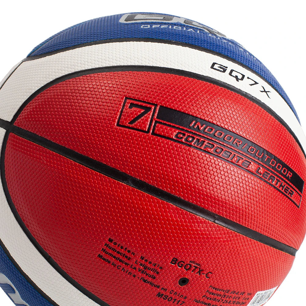 Molten GQ7X Basketball Size 7 Official Certification Competition Basketball Standard Ball Men's Women's Training Ball Team