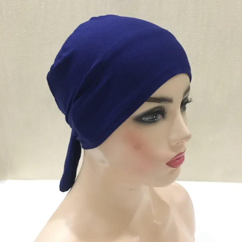 Soft Inner Muslim Women Hijab Cap Islamic Head Wear Hat Underscarf Cotton Hats Bonnet Turkish Scarves Arab Headdress India Caps