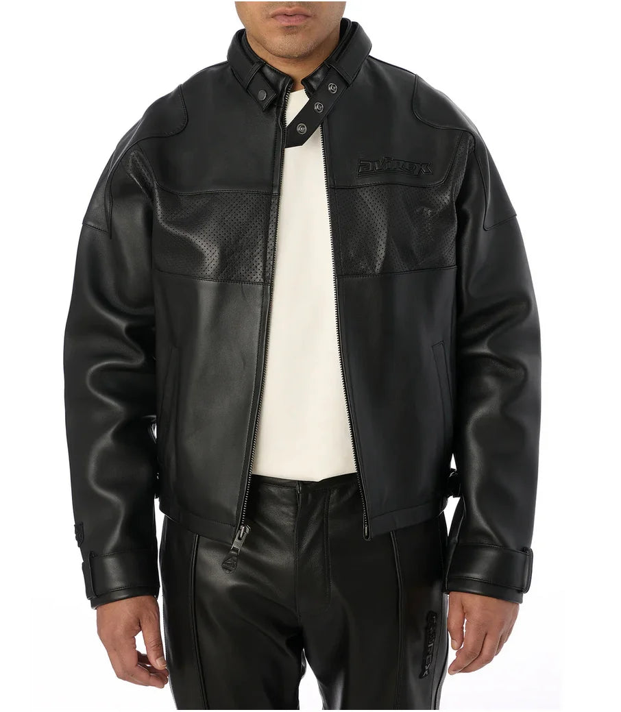AVIREX fall new listing European lambskin jacket men's motorcycle ridingLeather jacket USA TOUR MOTORCYCLE JACKET coat tops