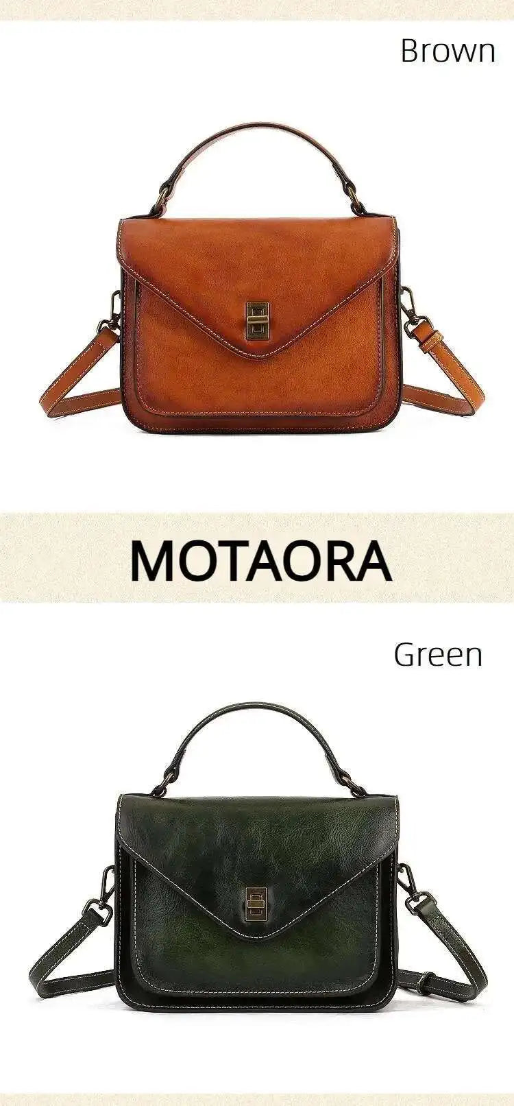 MOTAORA 2025 Trend Genuine Leather Women's Luxury Designer Shoulder Bag | Square Shape Handbag
