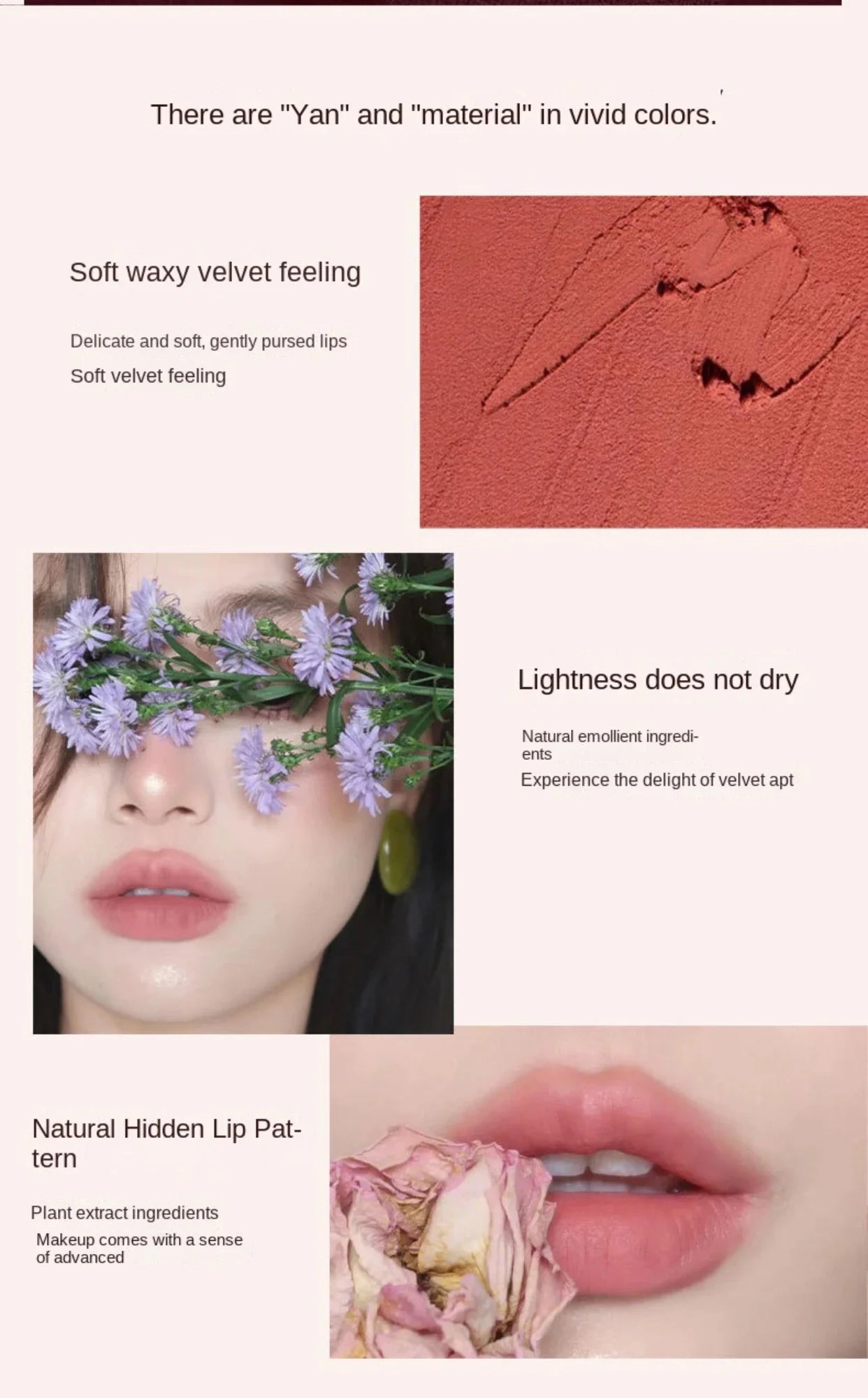 Lip Gloss Moisturizing Lip Tint Mud 6 Colors Lips Makeup Lipstick Long Lasting Lip Glaze Creative Cosmetics Waterproof