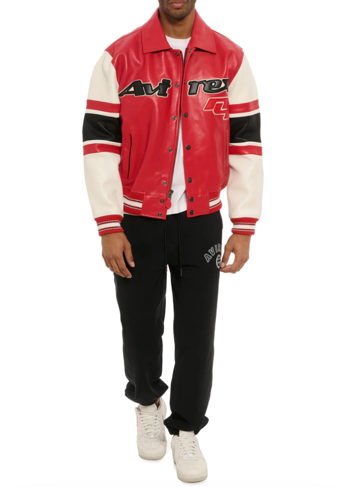 New listing Europe lamb skin embroidery men leather leather jacket American size fashion casual flight suit sheepskin loose coat