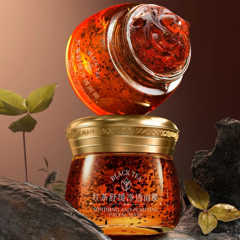 FONCE red Tea soothing and moisturizing facial mask, tea fragrance ,Improve facial condition,Jelly texture,skin care cream 120g